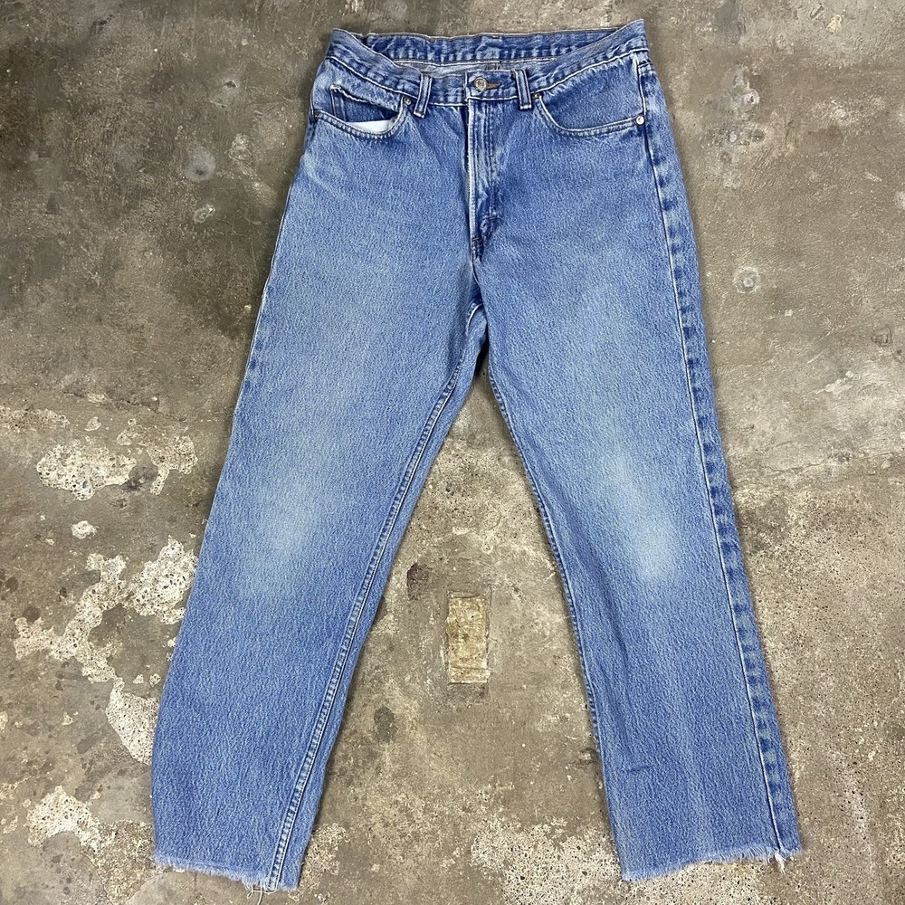 Polo Ralph Lauren Jeans Size 32x32 Blue Denim Distressed Authentic Dungarees